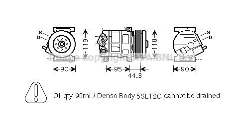 AVA QUALITY COOLING Компрессор, кондиционер FTK330